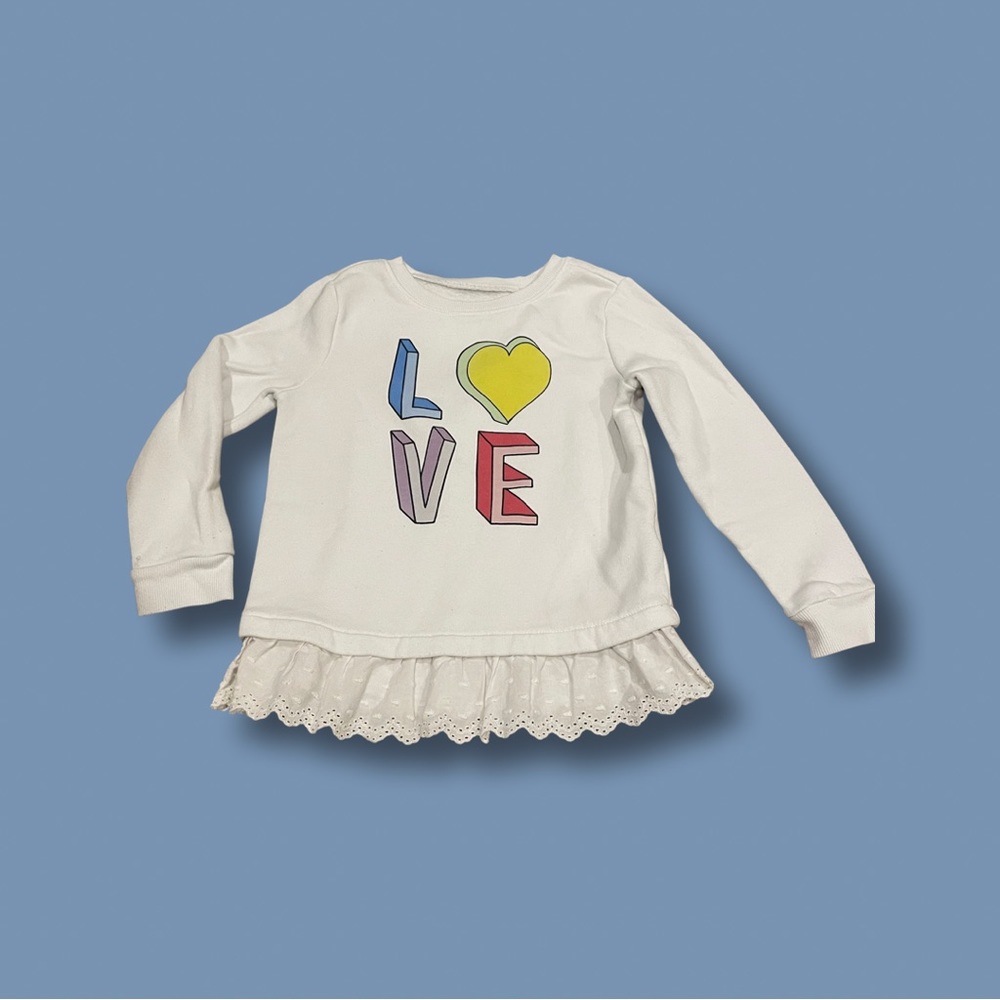 Old Navy Girls “Love” Sweatshirt